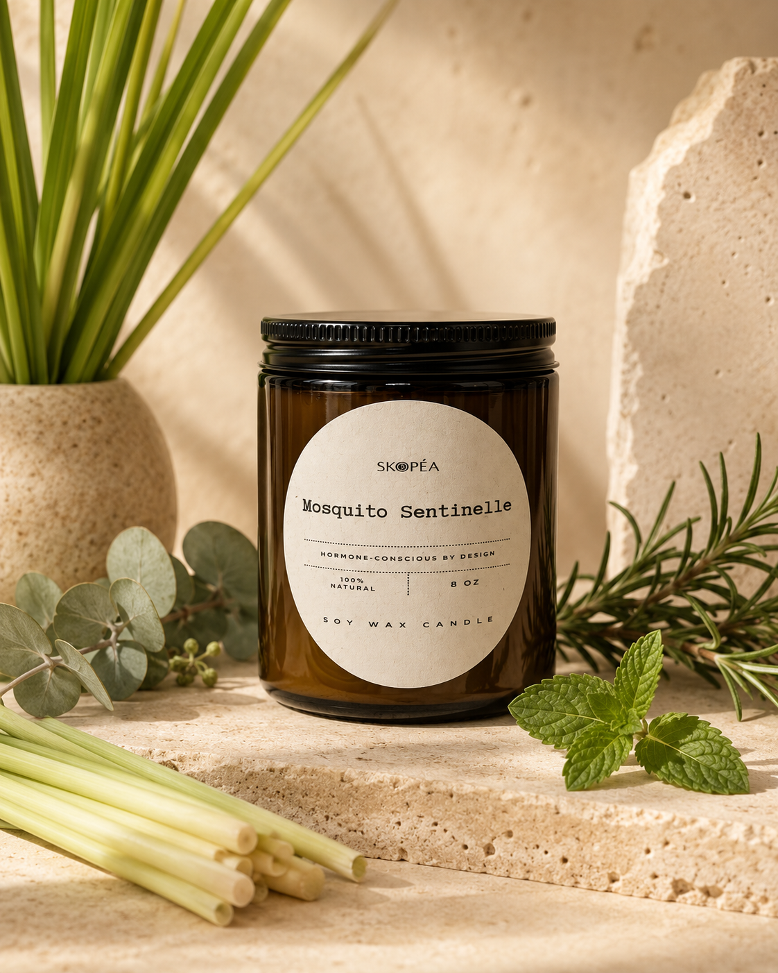 Mosquito Sentinelle Soy Candle
