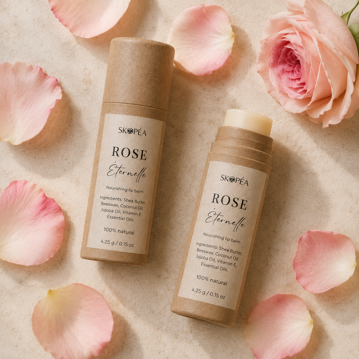 Rose Éternelle Natural Rose Lip Balm