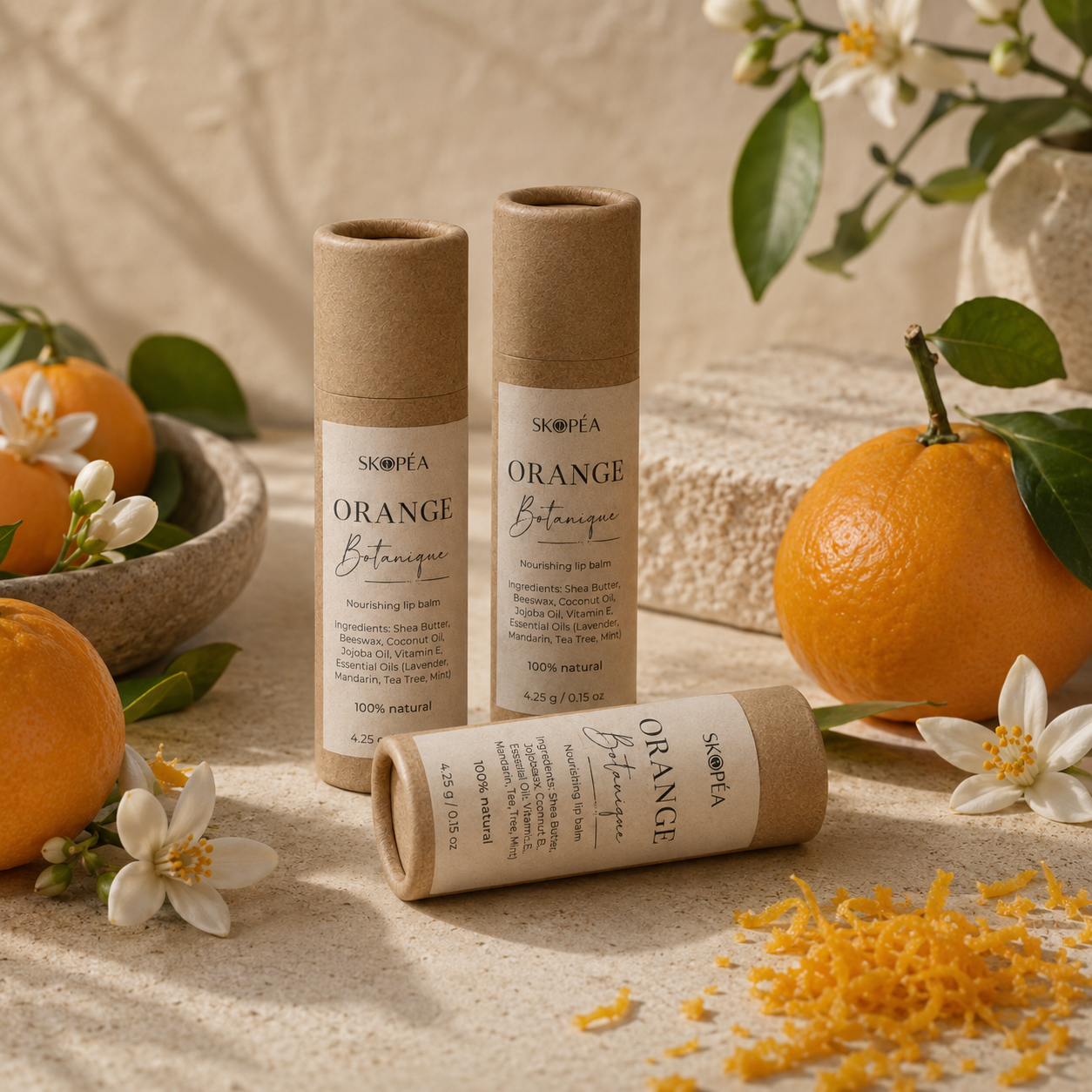 Orange Botanique Natural Lip Balm