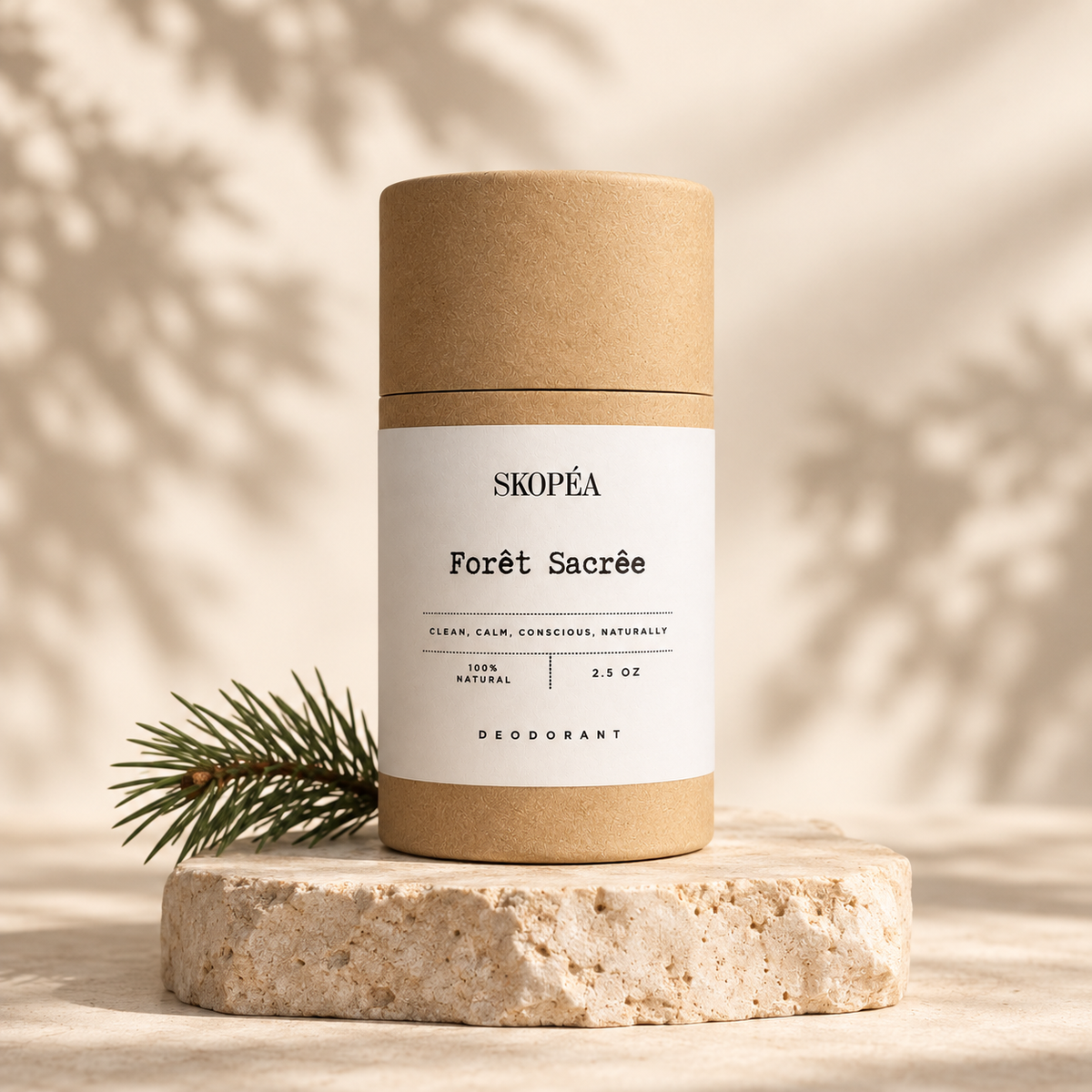 Forêt Sacrée deodorant with frankincense cedarwood and pine
